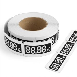 Картонени етикети за стелажи с ЕВРО 38х68.26 mm