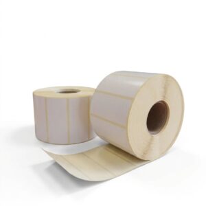 Самозалепващи етикети 48x82 mm бели, ф76, 2000 етикета в ролка